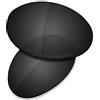 Saucer Lenti di ricambio premium per occhiali da sole Oakley Eye Jacket 1.0, Alta Difesa - Nero Carbonio Polarizzato, Taglia unica