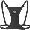 nolihoo Brevettato Reggiseno per Dormire Senza Rughe Antirughe, Reggiseno da Donna Contro La Scollatura delle Rughe, Cuscino per Il Seno, Cuscino Anti Invecchiamento, Taglia Unica, Traspirante, Nero