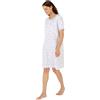 Damart - Camicia Da Notte Pur Cotone Pettinato Donna, M