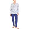 RAGNO Pigiama Donna Lungo Cotone Jersey Leggero Fantasia DT04NU