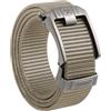 JUKMO Cintura a cricchetto per uomo, cintura tattica in nylon con fibbia automatica a scorrimento, taglio regolabile per adattarsi (Cachi, Per Vita 40-52 (Lunghezza 59))