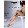 SOLIDEA Donna Collant Venere 70 Open Toe Compressione Graduata 12/15 mmHg Collant 70 Denari, Collant Donna| Collant Infradito (Nero, 46)