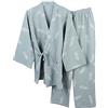KINMBRA un-brand Kimono Giapponese da Uomo in Cotone Hanfu Abito da Pigiama Antico Plus Size Abbigliamento Zen Abbigliamento taoista (Taglia XL, G)