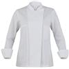GIBLOR'S Giacca Bianca da Cuoca Agata, Manica Lunga, 180 gr/mtq, Traspirante, Slim Fit