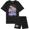 Get Trend - Fortnite Pigiama Bambino e Ragazzo 7-14 Anni, Pigiama Corto Estivo 2 Pezzi 100% Cotone con T-Shirt e Shorts, Regalo Bambino (11-12 Anni, Nero, 1 Pack)