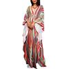 L-Peach Beach Caftano da Donna Oversize Camicia da Notte Boho Kimono Biniki Coprispalle Sarong Pareos