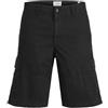 Jack & Jones Jpstcole Mateo Cargo Short Mid, Nero, M
