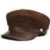ZMNKH Donne Cappello in Pelle Baker Boy Berretto con Visiera Signore Cappello Newsboy Primavera Autunno Inverno