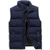 AnyuA Gilet di Piumino Uomo Senza Maniche Corto Giubbotto Giù Ultraleggeri Caldo Blu 5XL