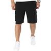 Champion Legacy Icons Pants - C-Logo Powerblend Terry Cargo Pantaloncini, Nero, XL Uomo SS24