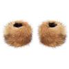 Futrzane Classic Polsini - Manicotti Pelliccia Sintetica Donna - Copripolso Pelo (Beige Classic)