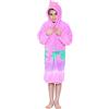 A2Z 4 Kids Bambini Ragazze Ragazzi Accappatoio Novità 3D Sirena Animale Morbido Corto Cappucciato Vello Unicorno Cosplay Accappatoio Abito Vestaglia Night Loungewear Età 7-13 Anni
