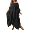 LKRSEEF Pareo Donna Mare Vestito Costume Sexyy Top Uncinetto Abito Hawaiano Caftani Estivi Lungo Vestiti Curvy Bianchi Copricostume da Abiti Bianco Elegante Estivo Nero Cotone Bohemien Tunica Estiva