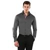Vincenzo Boretti Camicia Elastica Uomo Eleganti, Taglio Molto Aderente (Extra Slim-Fit), Stretch, Collo Classico, Manica Lunga, in Tinta Unita - Easy Iron, Facile da Stirare
