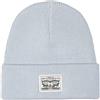 Levi's Women's Backpatch Beanie, Light Blue, Azzurro, Taglia Unica