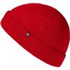 Enter the Complex® Fisherman Beanie, Berretto Uomo e Donna, 100% Lana Merino, a Due Strati, Rosso, Taglia Unica