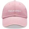 Cap Base Out of office. Cappello da baseball vintage lavato unisex cappello papà basso profilo regolabile