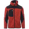 Ergos Workwear Payper - TRIP Giubbotto Lavorazione a Maglia con inserti Softshell da Uomo Colore: ROSSO/NERO-GIALLO FLUO, Taglia: M
