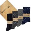 SockTailor Calze Uomo Lunghe Invernali in Caldo Cotone - Calzini Eleganti, Traspiranti, Fantasia o Tinta Unita - Idea Regalo per Lui