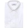 Remo Sartori - Camicia Uomo Slim Cotone Bianco Saglia, vestibilità Aderente, Stiro Facile, Made in Italy (L)