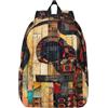 YHBLYKXP Zaino da viaggio con stampa a forma di chitarra artistica Zaino da viaggio Zaino da lavoro aziendale