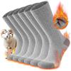 TANSTC Calze Termiche Uomo e Donna in Lana Merino, Calzini Invernali Classici, Traspiranti, Antiscivolo, 35-38 39-42 43-46 47-50, 3 Paia