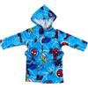 CARTOON Accappatoio bambino Spiderman Marvel in microfibra 100% Poliestere con cappuccio e tasche asciugatura rapida ideale per bagno piscina mare