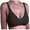 GIOS 1 Pezzo di Reggiseno Nuvola in Puro cortone Confortevole Sensazione sulla Pelle. Nero 5B