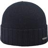 Melegari Berretto Cuffia Beanie Treviso | 100% Cashmere | Made in Italy | Unisex (Blu Scuro)