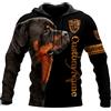 SDSVFG Bellissimo Cane Rottweiler Nero con Cappuccio Stampato in 3D, Felpa Unisex Pullover con Zip Tuta Casual Sudadera Hombre