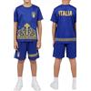 JYC CREATIVE Completo sportivo con maglietta e pantaloncini (4-14 anni) da calcio, attrezzatura estiva per allenamento e scuola