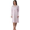 KAREL Camicia da Notte Puro Caldo Cotone Donna Taglie Forti Profumatore Saggio in Omaggio Rosa 54