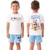 Disney T Shirt Bambina E Pantaloncini, Topolino, Paperino, Pippo Maglietta E Pantaloncini Ragazzo, Bianco 5-6 Anni
