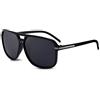 LumiSyne Moda Occhiali Da Sole Polarizzati Uomo Occhiali Da Sole Guida Ultra Leggero Montatura Quadrata Doppio Ponte UV 400 All'Aperto Viaggio Sport Regalo Nero