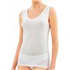 BIRIKKINA Canottiera Donna Cotone Liscia 3-6 Pezzi 100% Cotone Pettinato - Canottiera Donna Spalla Larga - Canottiera Intima Donna in Cotone Leggero - Canotta (IT, Testo, L, Regular, Regular, 3 PEZZI BIANCO)