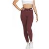 FGM04 Leggings Jeans Basic Donna (XS-S, Merlot)