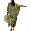 Orshoy Abito Estivo Vestito Maxi Abito da Spiaggia Lungo Copribikini in Cotone Camicetta Tunica Vestito Lungo Abito Kaftano Tunica Kimono Copricostume da Bagno