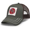 Amplified Cappellino da baseball Trucker con chiusura a scatto regolabile, traspirante