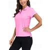 MoFiz Polo Donna Manica Corta Poloshirt Golf Camicia Sportiva Estate Top Traspirante