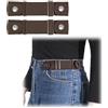 JASGOOD Confezione da 2 cinture elastiche senza fibbia per uomo e donna, cintura invisibile per jeans e pantaloni, Fit 2 loop distance 6-9 inches