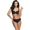 Selente My Secret 1875 Costume da Bagno a Due Pezzi/Bikini Shaping/Modellante Curvy/Taglie Forti con Coppe differenziate, Bikini Nero/Bianco Pois, 3H/Slip L