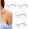 Regerly Spalline in Silicone, 8 Pezzo Imbottiture Spalle Invisibili Soft Enhanced Shoulder Pad Silicone Spalle Adesive per Push-up Spalle allargate per l'uso Quotidiano per Giacche Camicie