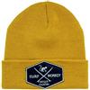Surf Monkey DRESSED IN MUSIC PLAY WITH ME Beanie Cuffia Uomo - Taglia Unica - Toppa incisa sulla Piega Disegno risvoltato - Surfing The Basque Country