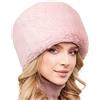 Futrzane Modern Cappello Cosacco - Colbacco da Donna Russo - Berretto Pelliccia (M, Rosa Lungo Modern)