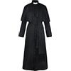 GOLDSTITCH Costume da uomo a tunica per Halloween, monaco medievale, sacerdote rinascimentale, cosplay, nero, XX-Large
