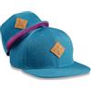 Soulbuddy Set di 2 Cappellini da Basecap Coordinati papà e Figlio - Snapback cap Traspiranti Uomo e Bambino - Look Mini Me Famiglia - Idea Regalo Originale (IT, Testo, M, Blu Scuro Viola)
