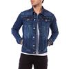 RED BRIDGE Giacca a jeans da Uomo Giubbotto da mezza stagione Denim Cotone con botonni e tasche Blu
