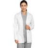 B-well Livia Camice medico corto da donna bianco - Camice da laboratorio medico con collo a risvolto, maniche lunghe, 3 tasche, abbottonatura - Cura & Clinica Abbigliamento da lavoro, bianco, XS