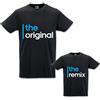 Babloo Coppia di T-Shirt Magliette Papa' E Figlio/Figlia Idea Regalo Festa del Papa' The Original The Remix Nere Uomo L - Bodino 3 Mesi