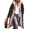 Suncadmious Abbigliamento Moda Invernale da Donna Giacche Lunghe in Pile di Shearling Oversize (Nero,XL)